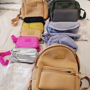 Dagne Dover Tan and Gray Backpack